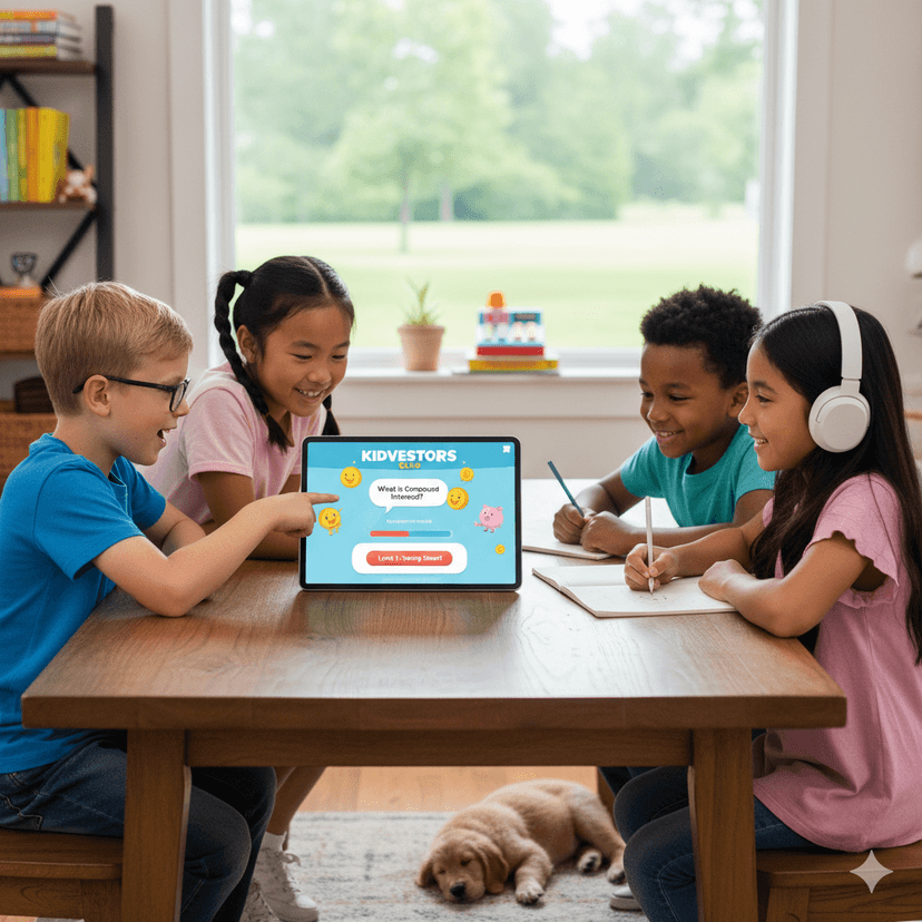 Kids learning financial literacy